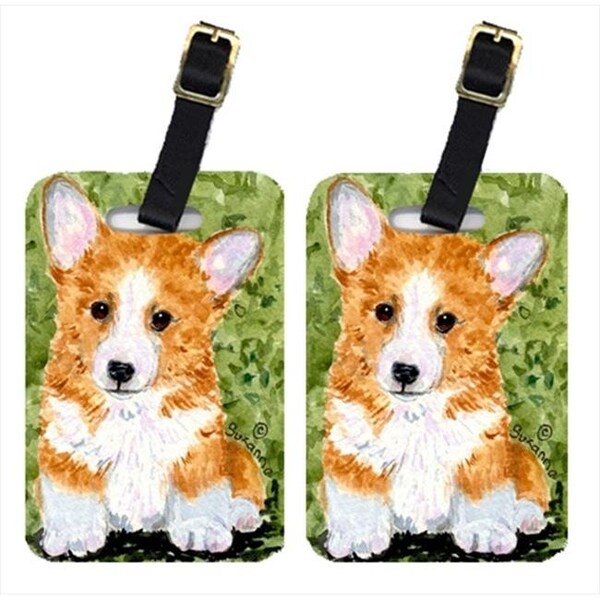 Carolines Treasures SS8710BT Corgi Luggage Tag - Pair 2; 4 x 2.75 In. SS8710BT - main
